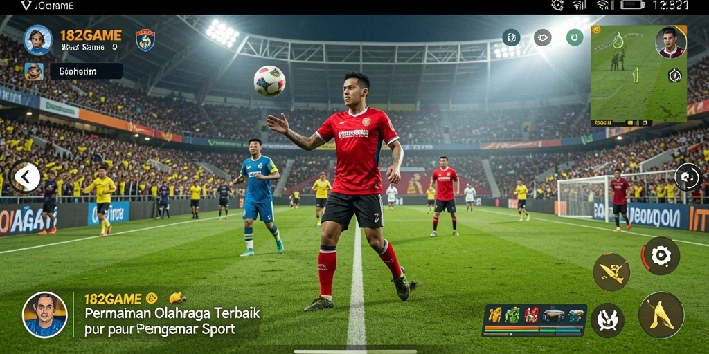 Gameplay seru 182GAME dengan aksi olahraga yang menegangkan.