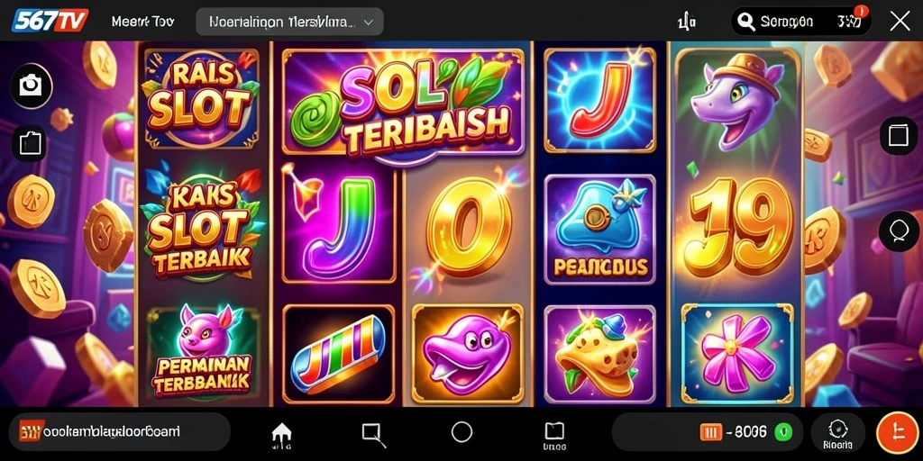 Tampilan menarik saat bermain Slot di 567TV dengan grafis menawan.