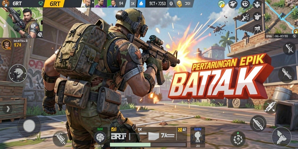 Tangkapan layar gameplay <strong>6RT</strong> menampilkan aksi seru dan strategi bertahan hidup.