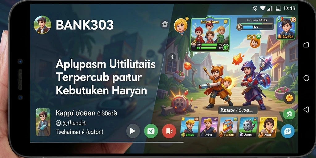 Tangkapan layar utama BANK303 menunjukkan antarmuka pengguna yang bersih dan fungsional.