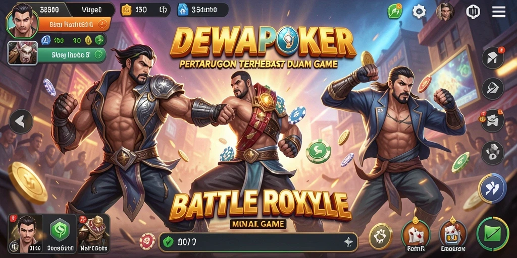 Tangkapan layar DEWAPOKER menampilkan aksi gameplay Battle Royale yang mendebarkan.