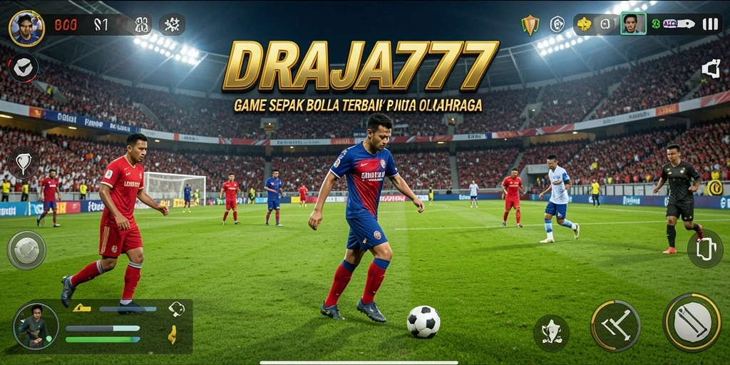 Tampilan seru permainan sepak bola dalam DRAJA777 yang penuh aksi.