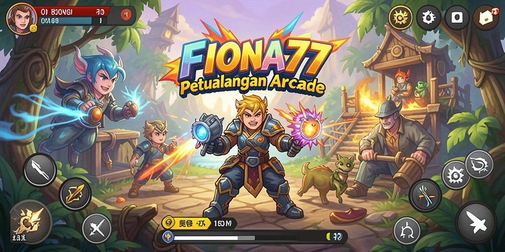 Tampilan gameplay <strong>FIONA77</strong> yang menantang dan mengasyikkan di layar utama.