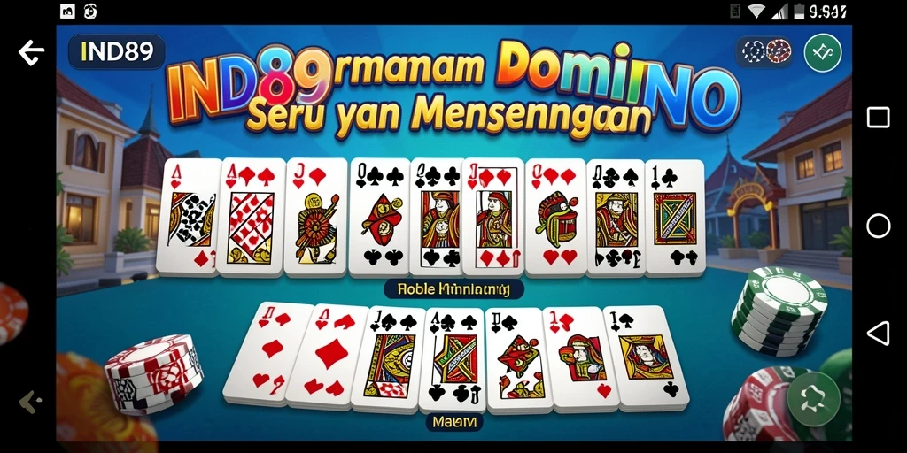 Tampilan gameplay seru dalam permainan Domino IND89.