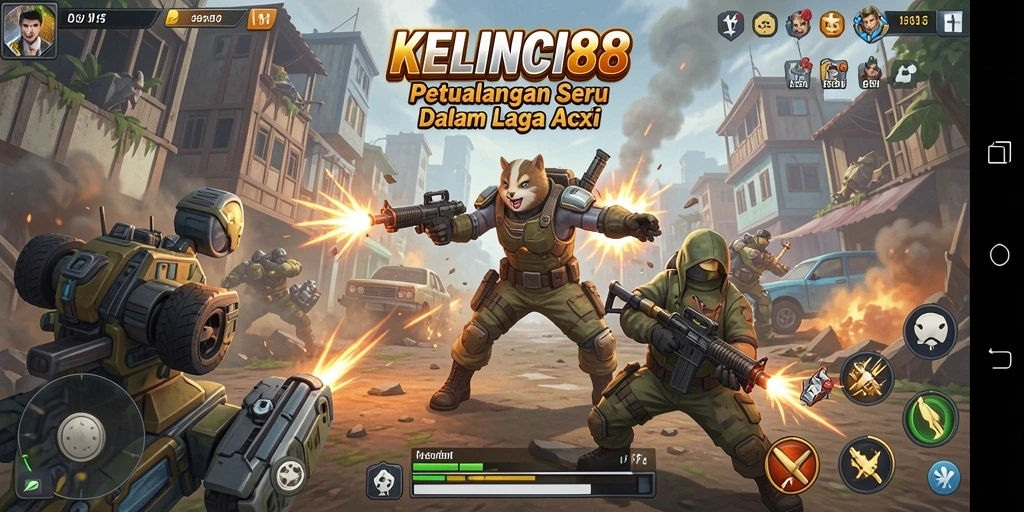 Screenshot menampilkan aksi seru dalam KELINCI88.