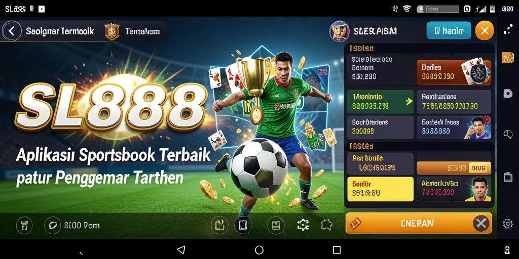 Tampilan menarik dari gameplay Sportsbook di aplikasi SL888.