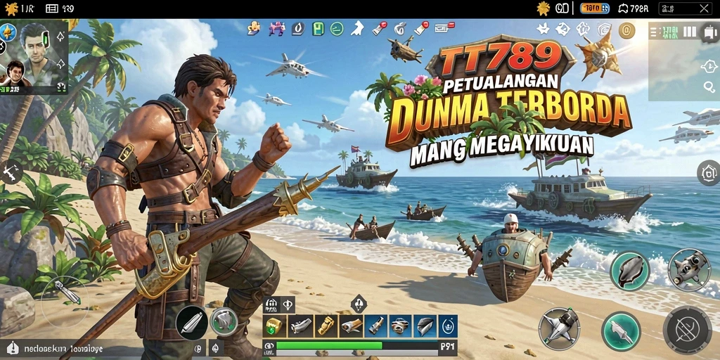 Screenshot dari gameplay TT789 yang menampilkan eksplorasi dunia terbuka.