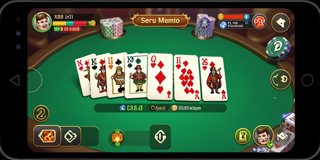 Tampilan screenshot <strong>X88</strong> yang menggambarkan serunya bermain Domino.