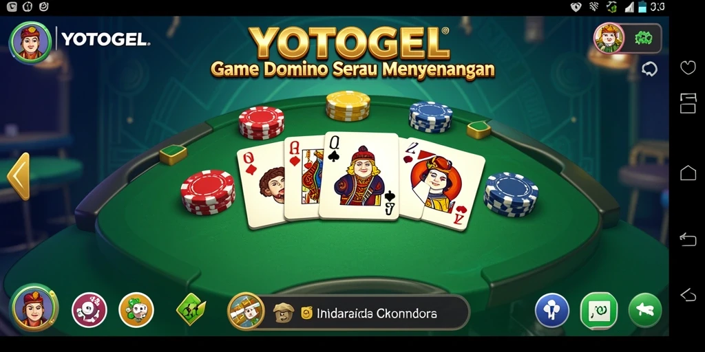 Tampilan menarik dari gameplay Domino di YOTOGEL.